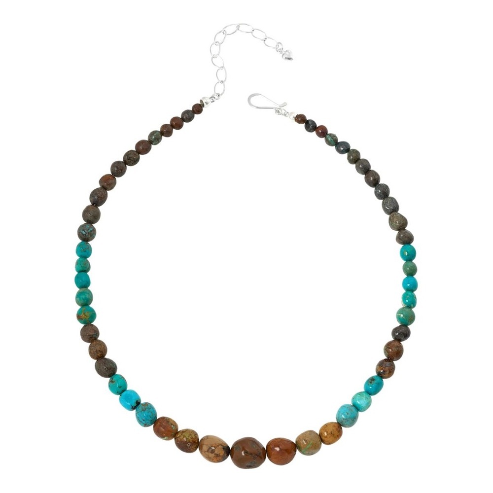 New Jay King Multicolor Heavenly Well Turquoise Bead Necklace - 844-633
